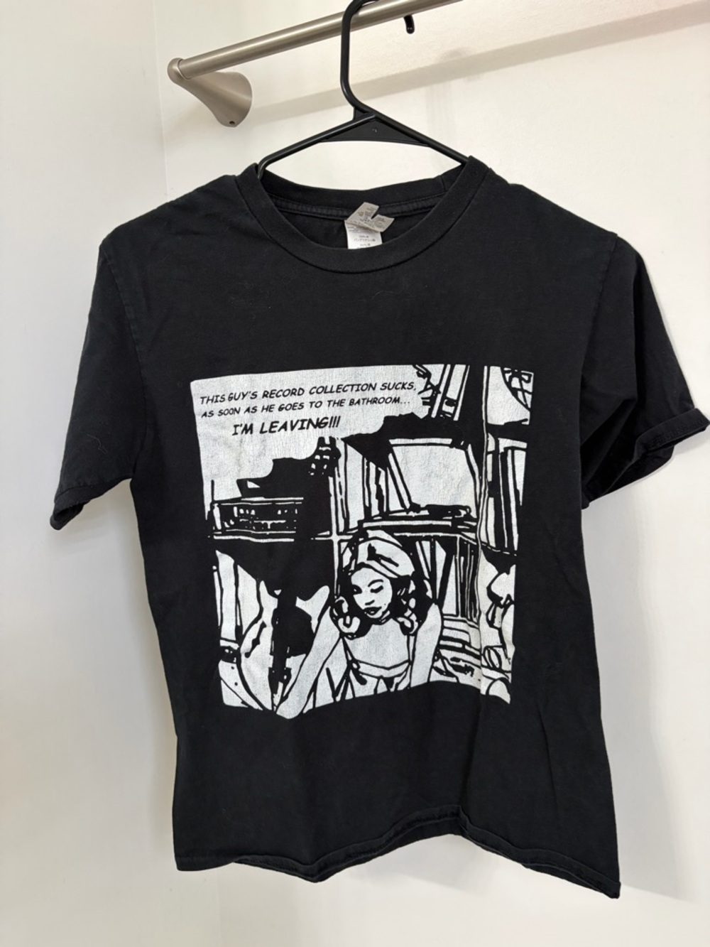 Vintage Black Graphic Short Sleeve Tee